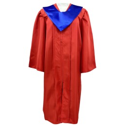 Customized solid color zipper style graduation gown Design primary and secondary school graduation gown Blue shawl Graduation gown center SKDA059 Customized solid color zipper style graduation gown Design primary and secondary school graduation gown Blue shawl Graduation gown center SKDA059